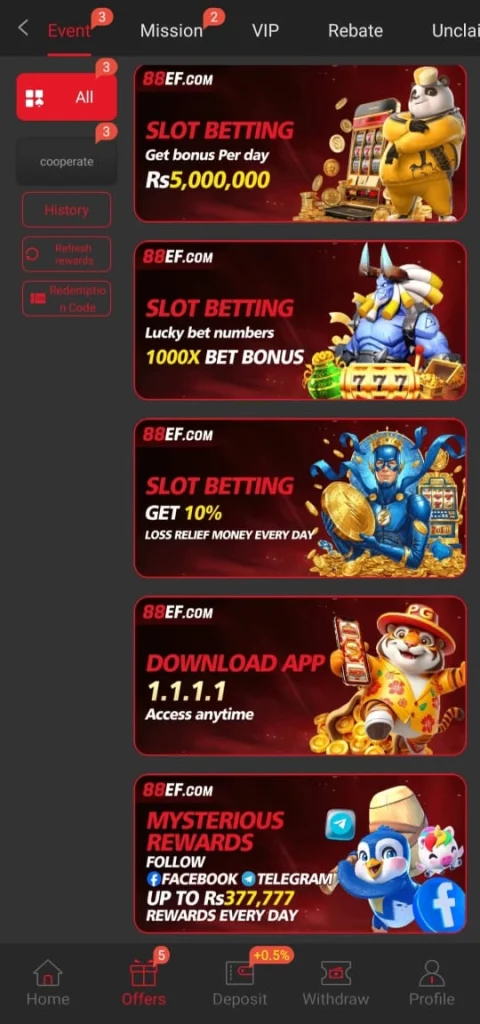 88EF Game download login App